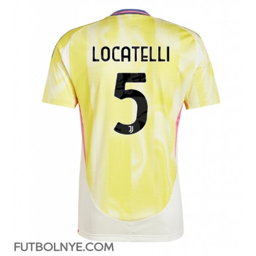 Camiseta Juventus Manuel Locatelli #5 Visitante Equipación 2024-25 manga corta